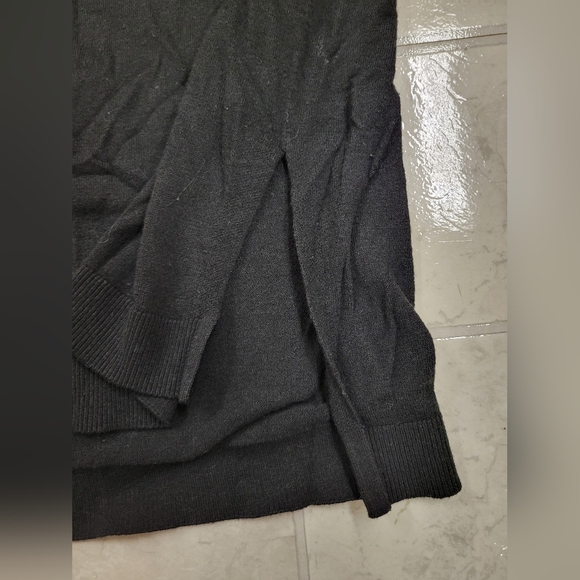 LOFT Size Small Black Sweater with Center Seam - Picture 5 of 6